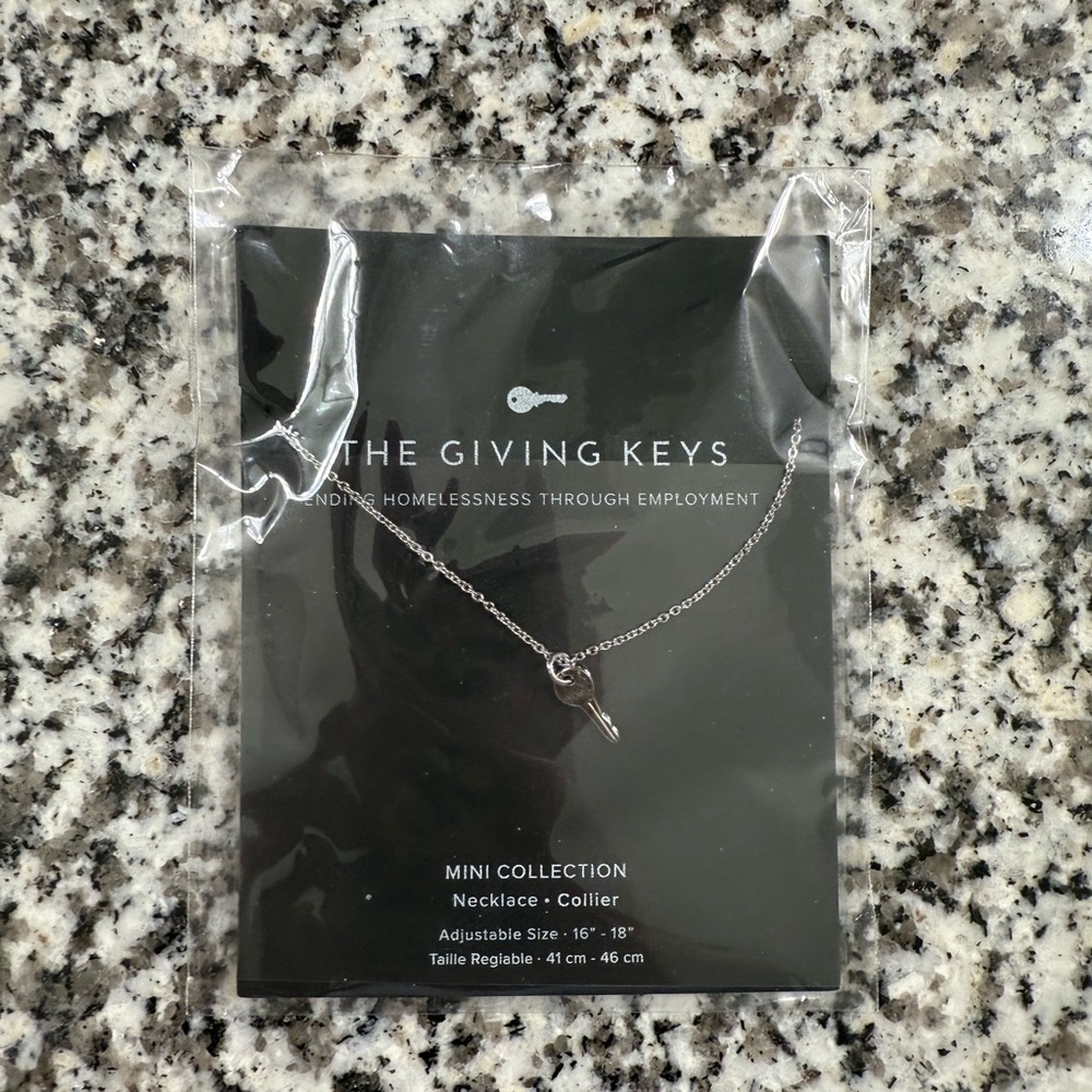 The Giving Keys Silver Key Necklace